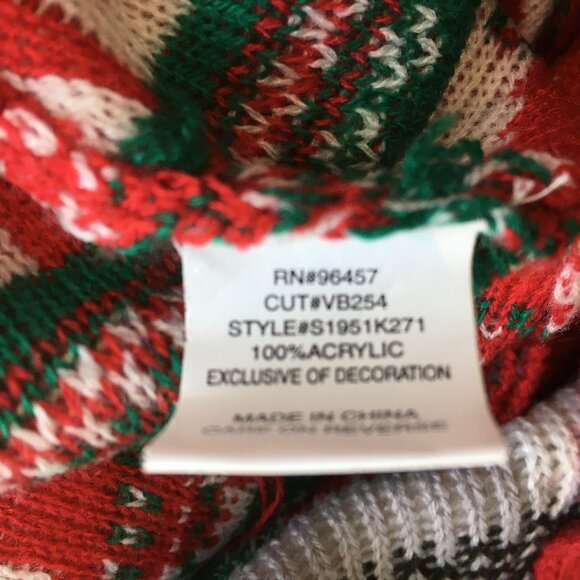 NWT EYESHADOW Meowy Catmas Cat Christmas Reindeer Antlers Applique Knit Overalls - Picture 3 of 16